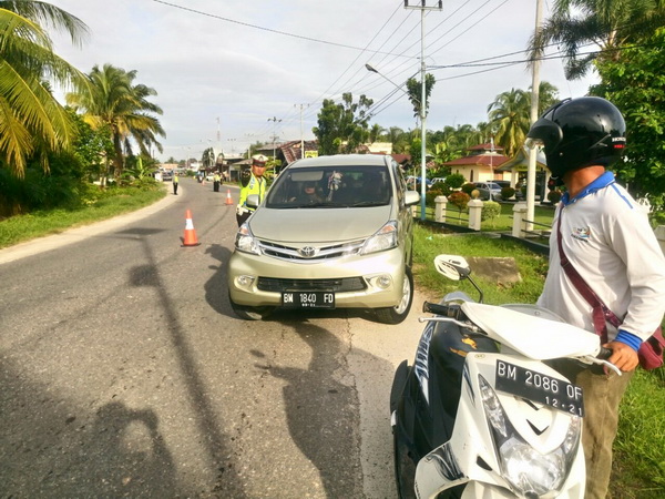 Hanya 2 Jam, Polres Kampar Tilang 47 Pelanggar